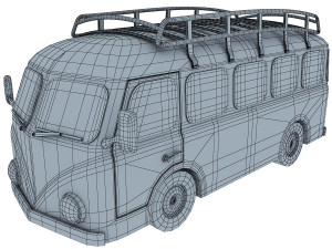 retro bus 3D Model
