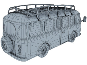 retro bus 3D Model