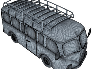 retro bus 3D Model