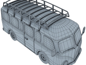 retro bus 3D Model