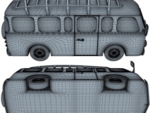 retro bus 3D Model
