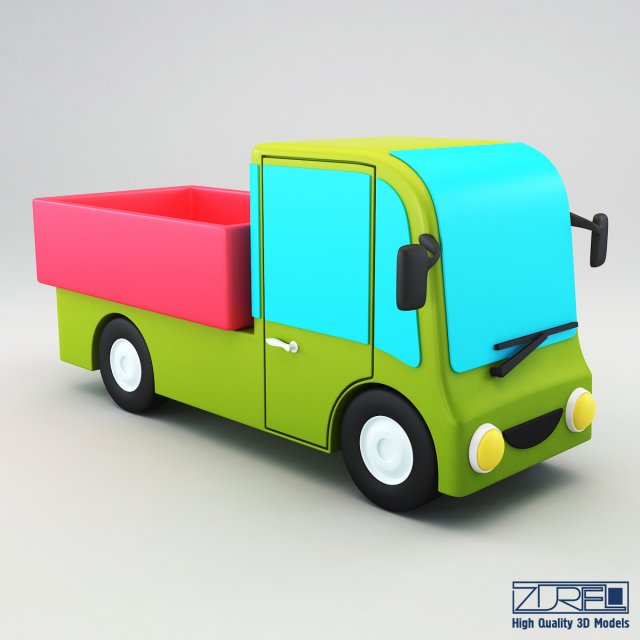 truck v 1 3D 模型 .c4d .max .obj .3ds .fbx .stl .blend 
