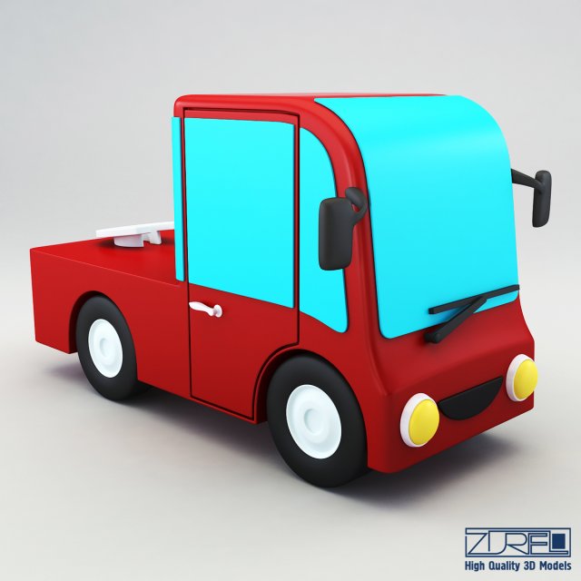 truck v 2 3D 模型 .c4d .max .obj .3ds .fbx .stl .blend 