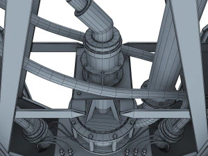 drilling rig 3D Model