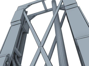 drilling rig 3D Model