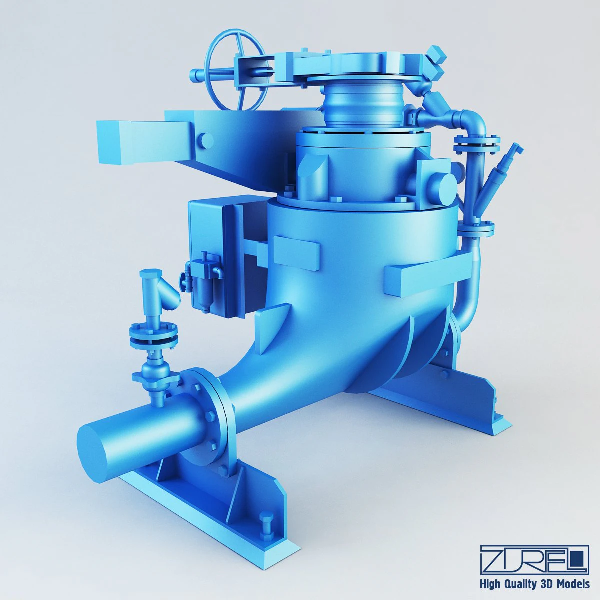 ash vessel ga pump 3D Model .c4d .max .obj .3ds .fbx .stl .blend 