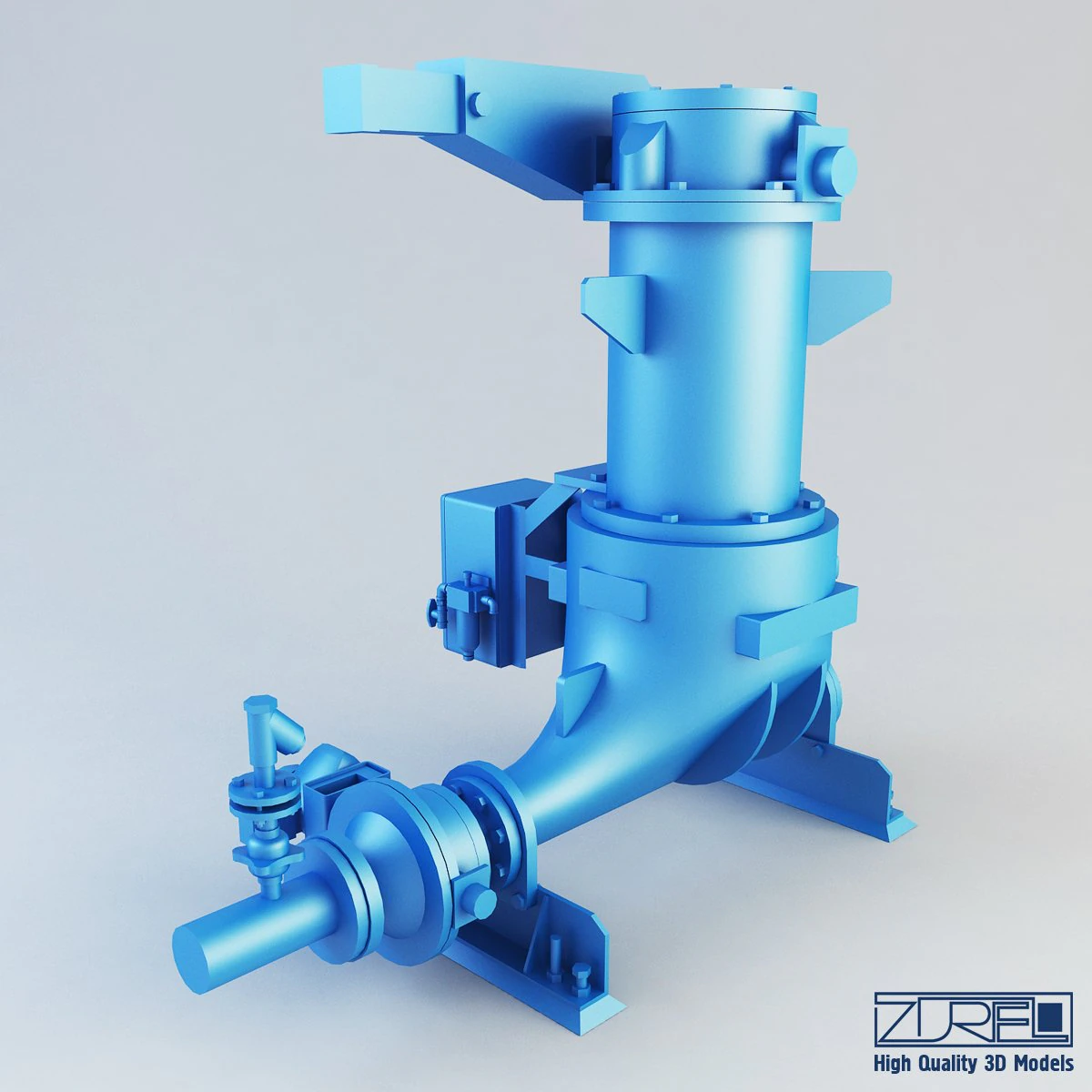 ash vessel ha pump 3D Model .c4d .max .obj .3ds .fbx .stl .blend 