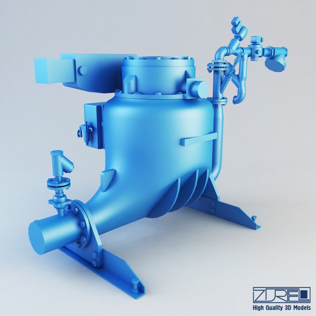ash vessel pn pump 3D Model .c4d .max .obj .3ds .fbx .stl .blend