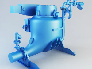 pompa pn del contenitore della cenere Modello 3D