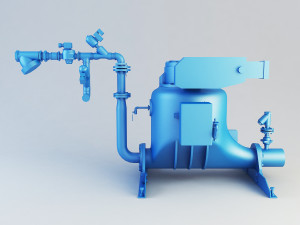 ash vessel pn pump 3D Model
