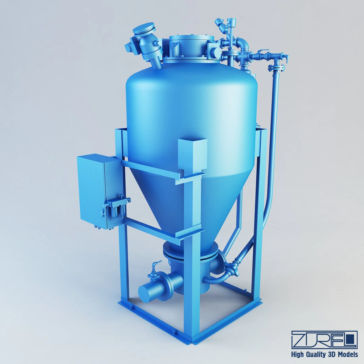 master conical pump 3D Model .c4d .max .obj .3ds .fbx .stl .blend 