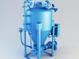 outlet conical pump 3D Model