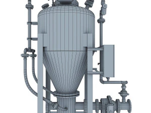 outlet conical pump 3D Model