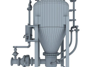 outlet conical pump 3D Model