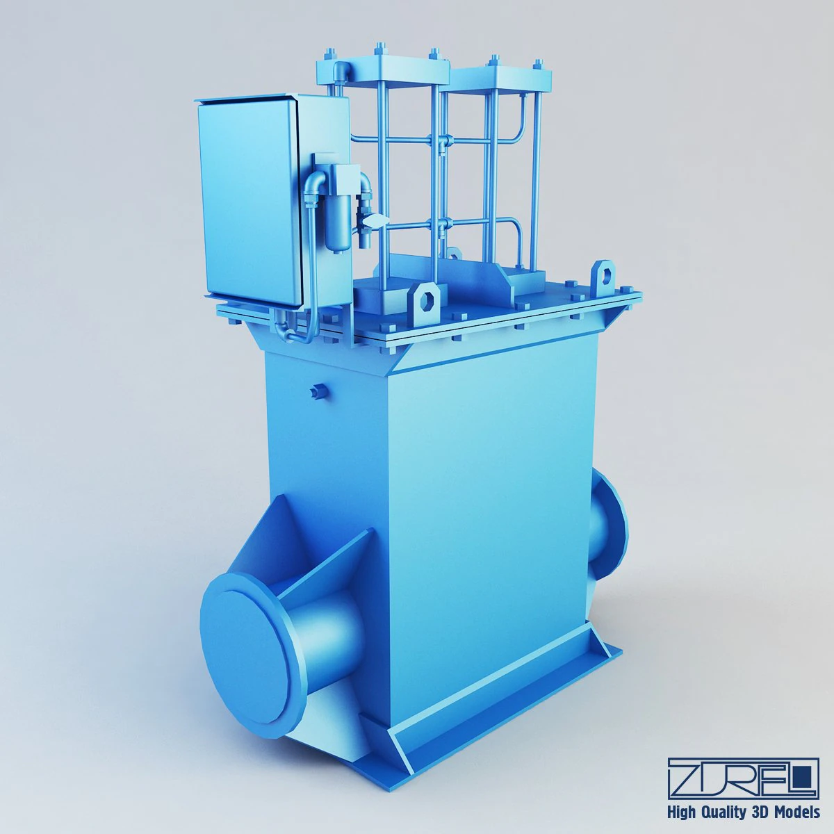 two way tap 250mm 3D Model .c4d .max .obj .3ds .fbx .stl .blend 