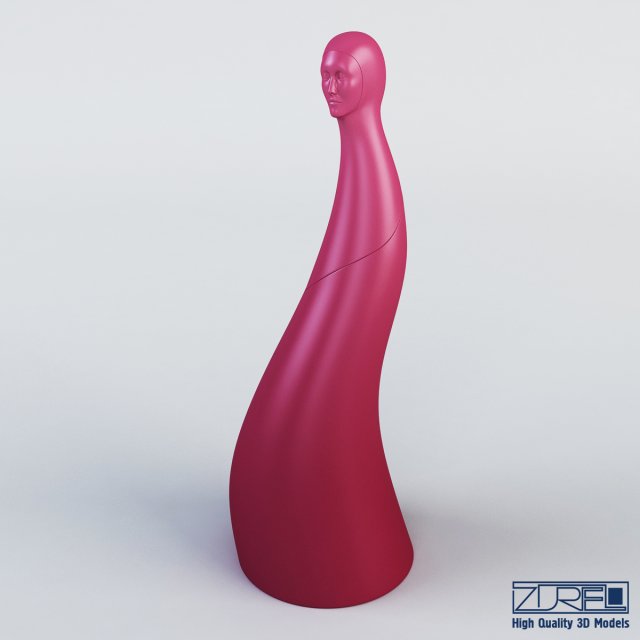 woman lamp 3D Модель .c4d .max .obj .3ds .fbx .stl .blend 