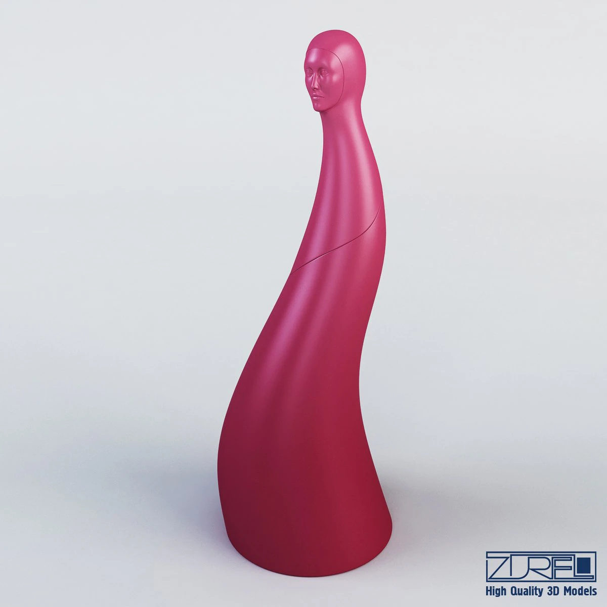 woman lamp 3D Model .c4d .max .obj .3ds .fbx .stl .blend 