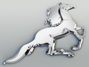 chrome horse v 1 3D Model