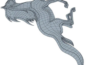 chrome horse v 1 3D Model