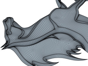 chrome horse v 1 3D 모델