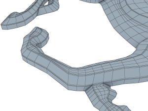 chrome horse v 1 3D 모델