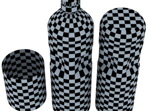 oil bottle 1 liter 3D Model