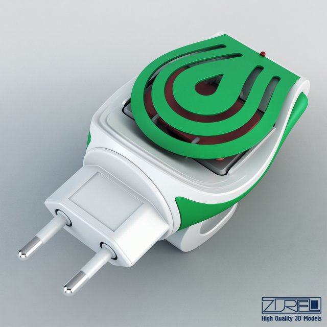 mosquitall fumigator green 3D Model .c4d .max .obj .3ds .fbx .stl .blend