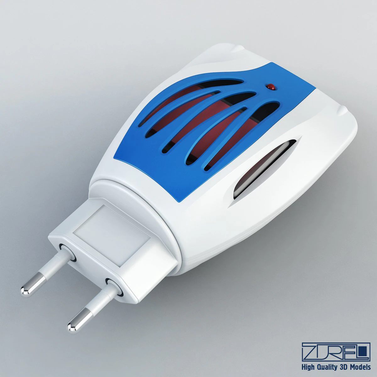 mosquitall fumigator blue 3D Model .c4d .max .obj .3ds .fbx .stl .blend 