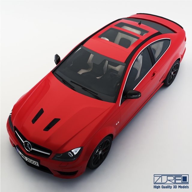mercedes-benz c63 amg edition 507 3D Model .c4d .max .obj .3ds .fbx .stl .blend 