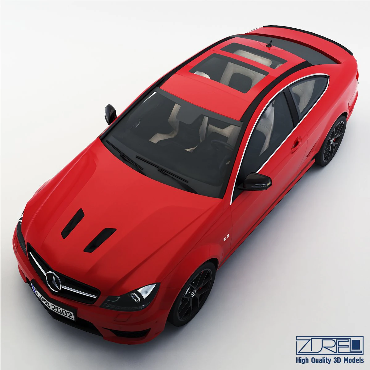mercedes-benz c63 amg edition 507 3D Model .c4d .max .obj .3ds .fbx .stl .blend