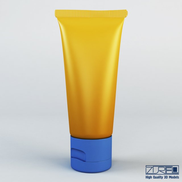 cosmetic cream tube v 1 3Dモデル .c4d .max .obj .3ds .fbx .stl .blend 