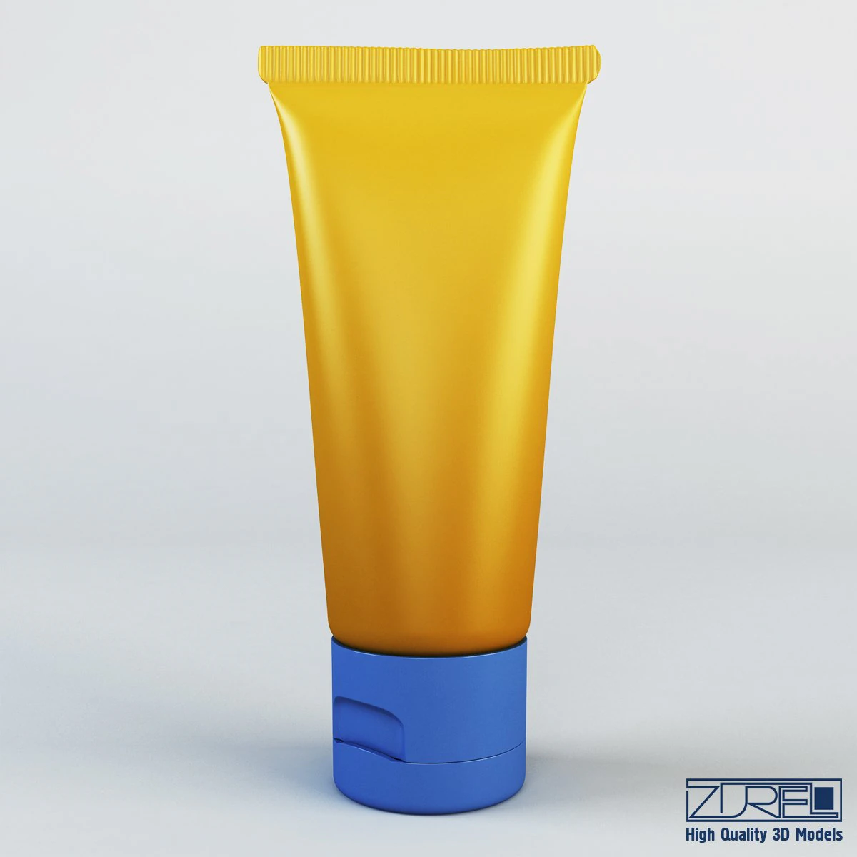 cosmetic cream tube v 1 3D Model .c4d .max .obj .3ds .fbx .stl .blend 