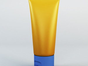 cosmetic cream tube v 1 3D Model