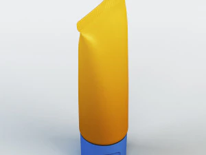 cosmetic cream tube v 1 3D Model