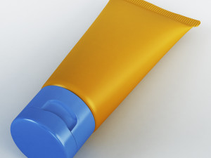 cosmetic cream tube v 1 3Dモデル