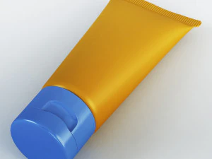 cosmetic cream tube v 1 3D Model