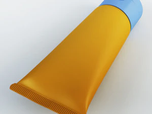 cosmetic cream tube v 1 3D Model