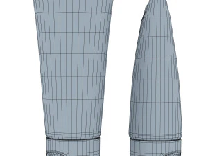 cosmetic cream tube v 1 3D Model