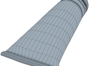 cosmetic cream tube v 1 3Dモデル