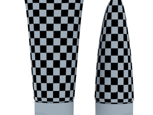 cosmetic cream tube v 1 3Dモデル