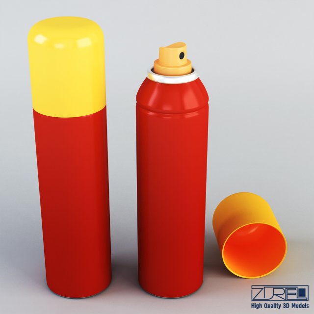 spray can 150ml Model 3D .c4d .max .obj .3ds .fbx .stl .blend 