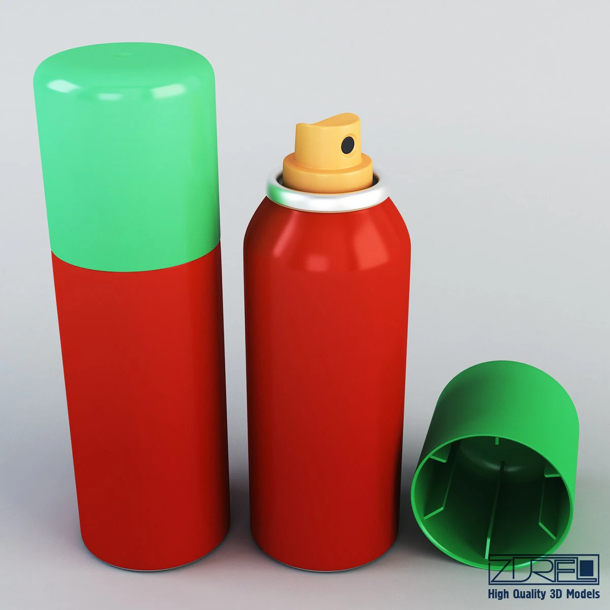 spray can 100ml 3D Model .c4d .max .obj .3ds .fbx .stl .blend 