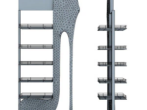 rack shoes v 1 3D Model