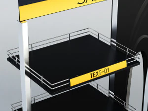 rack shoes v 2 3D Model
