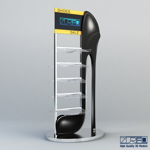 rack shoes v 4 Modelo 3D .c4d .max .obj .3ds .fbx .stl .blend 