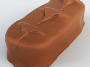 barretta di cioccolato generosa Modello 3D
