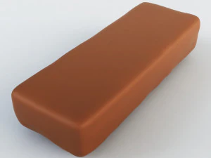 milky way chocolate bar 3D Model