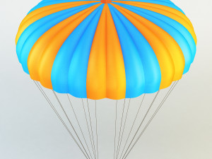 parachute Modello 3D
