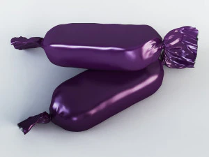 candy wrapper v 2 3D Model