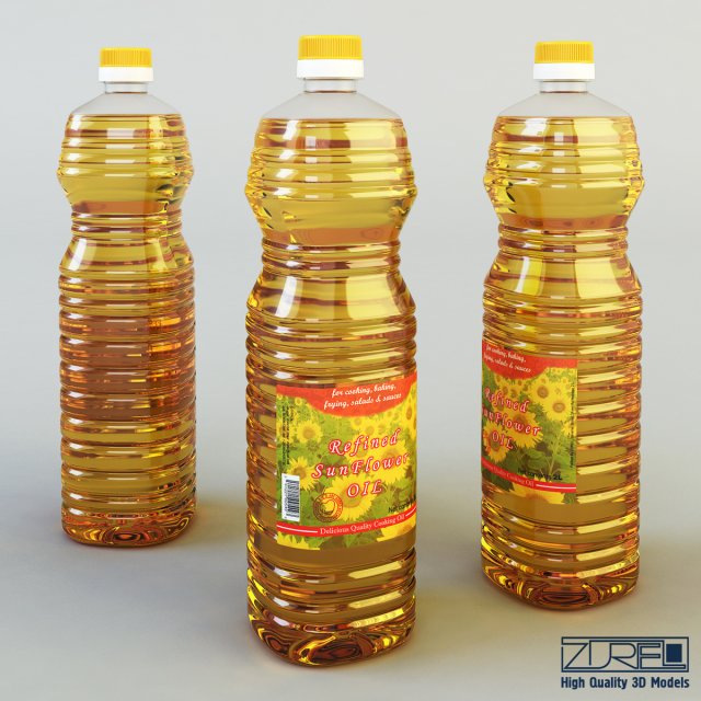 oil bottle 2 liter Modelo 3D .c4d .max .obj .3ds .fbx .stl .blend 
